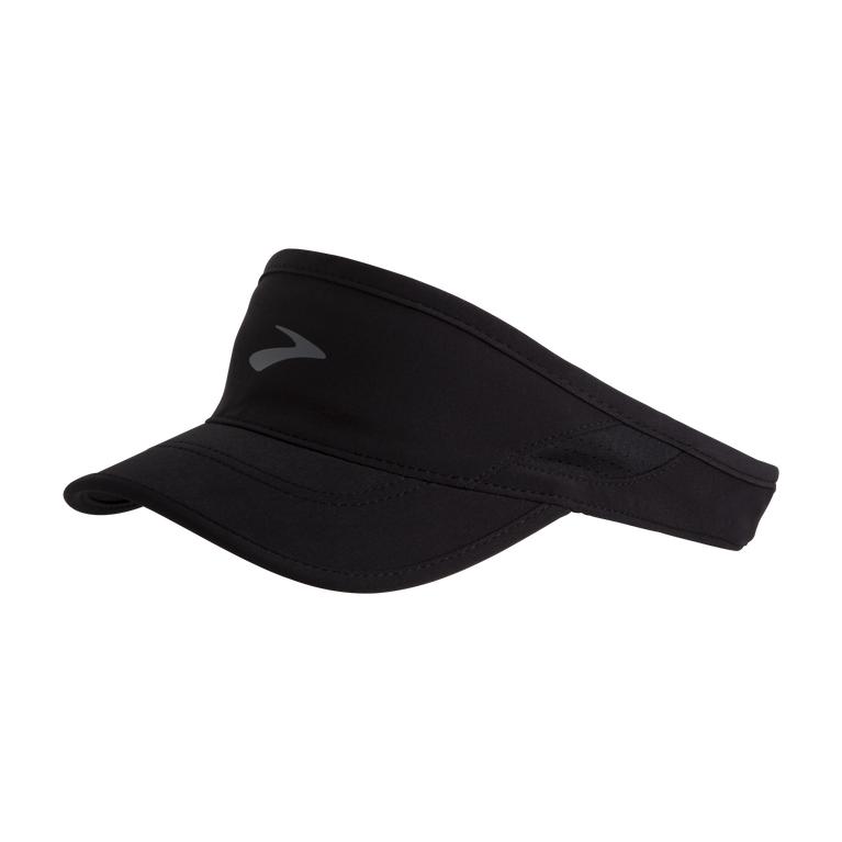 Brooks Chaser With Sweatband Running Visor - Women's - Black (93216-YOVX)